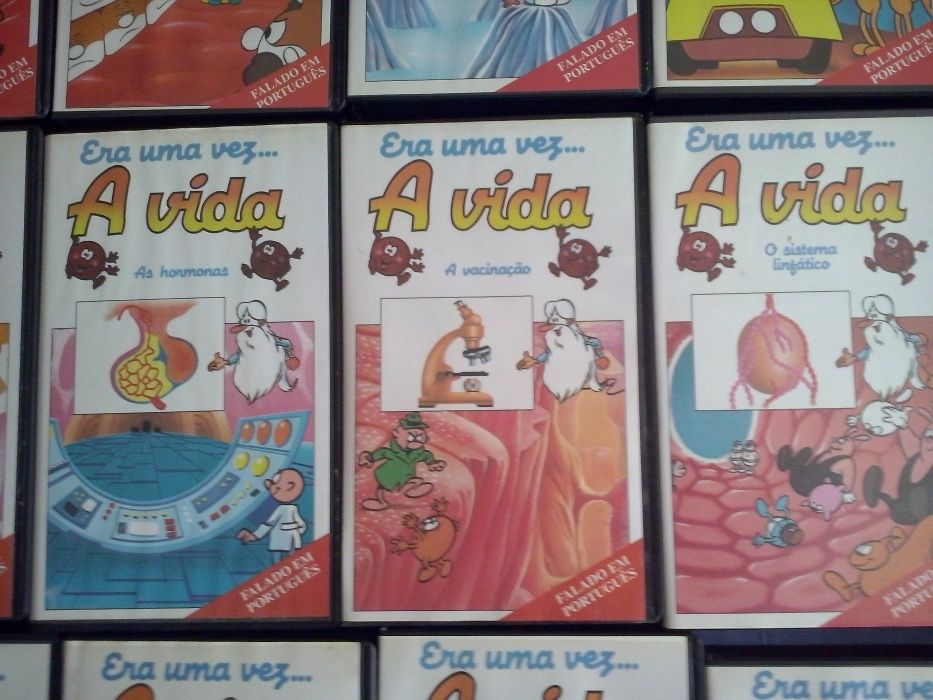 colecção, de cassetes video vhs, era uma vez, A vida