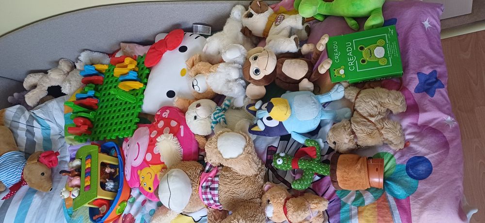 mega zestaw zabawek dla dziecka Bluey, Hello Kitty, Arka itp