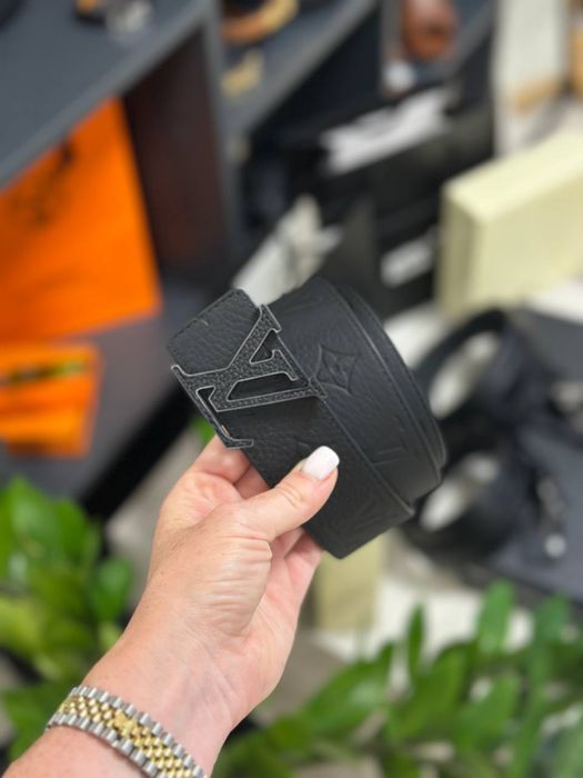 Ремінь Louis Vuitton чоловічий ремень повний комплект бутика шкіряний ремень мужской