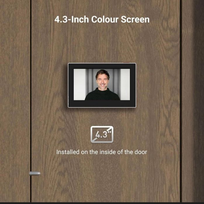 Бездротова камера глазок EZVIZ CP2 з монітором 4.3дюйма Wi fi