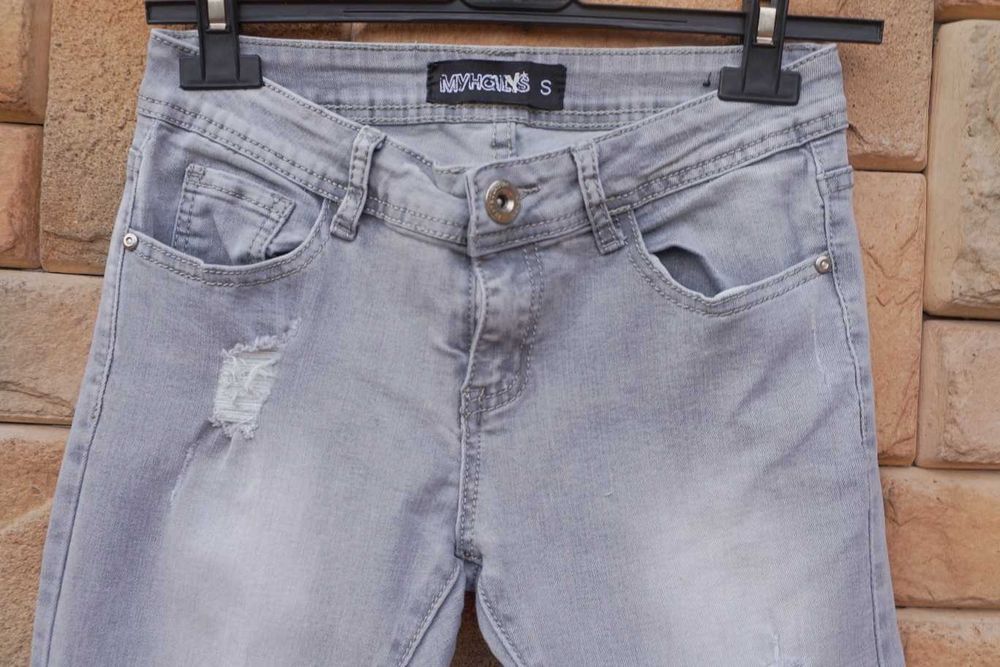 Szare spodnie jeans MyHalys - S /36