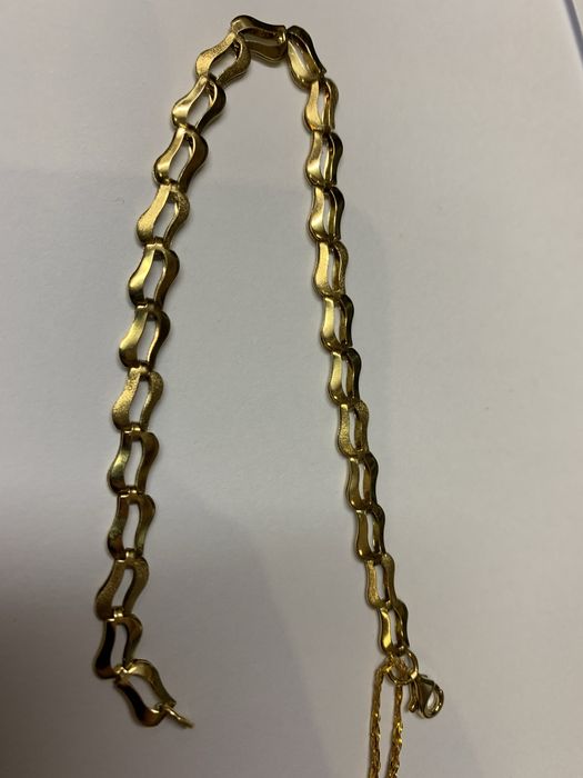 Zlota bransoletka  pr 585 dl 18cm waga 3.37gr
