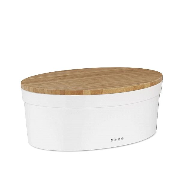 Ceramiczny chlebak z bambusową pokrywą Kela, 37 x 24 x 14 cm