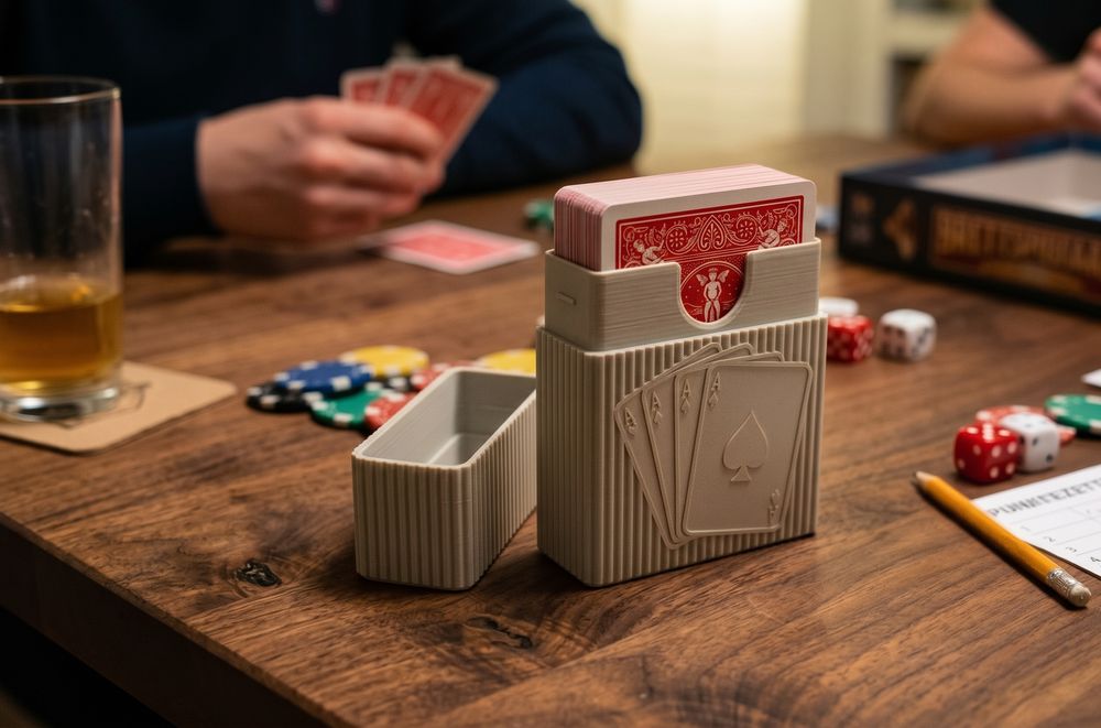 Caixa de armazenamento para cartas de poker