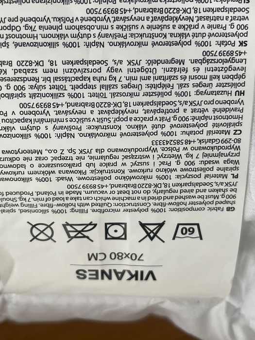 Poduszka Jysk Vikanes 70x80 2szt