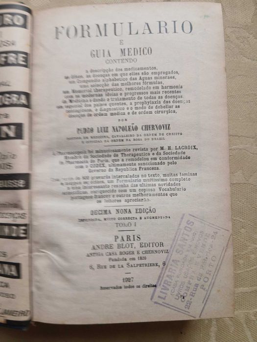 Chernoviz, Formulario e Guia Médico 1927