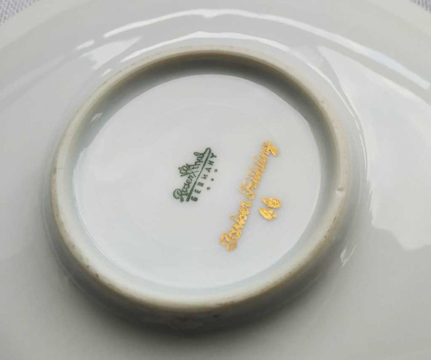 Dwa spodki pod filiżankę do kawy Rosenthal