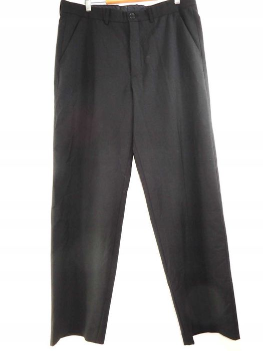 Spodnie eleganckie wizytowe biurowe czarne kant wełna 54/96 54