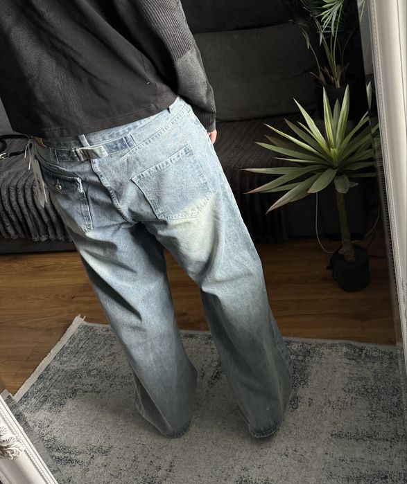 Archive Retro Baggy Jeans Широкі Сині Джинси Ретро Буткат Bootcut Архівні штани Jaded Grange 512 Клеш Синие