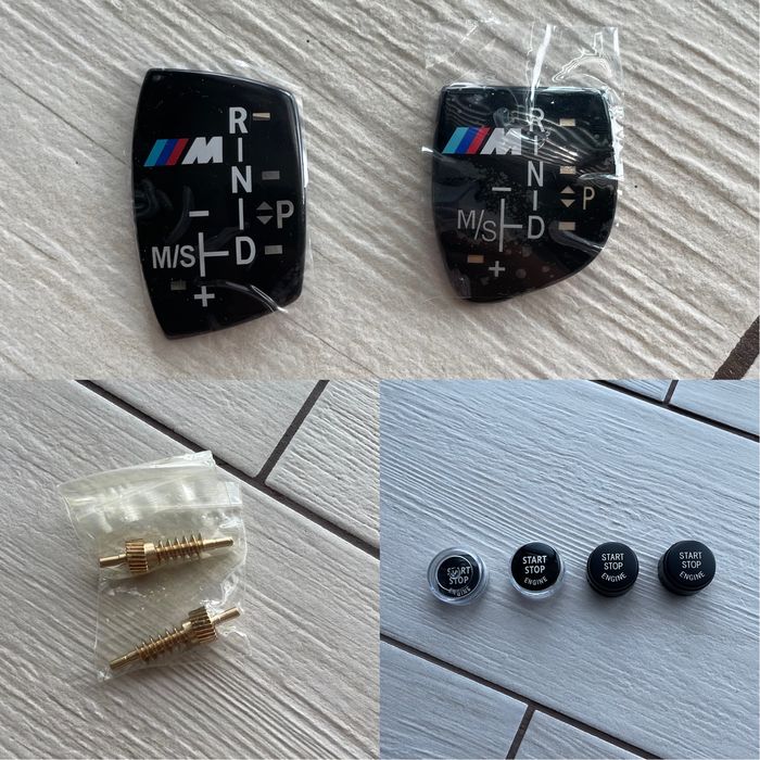 Шестерня підколіної опори, накладки на селектор, кнопка Старт-Стоп BMW