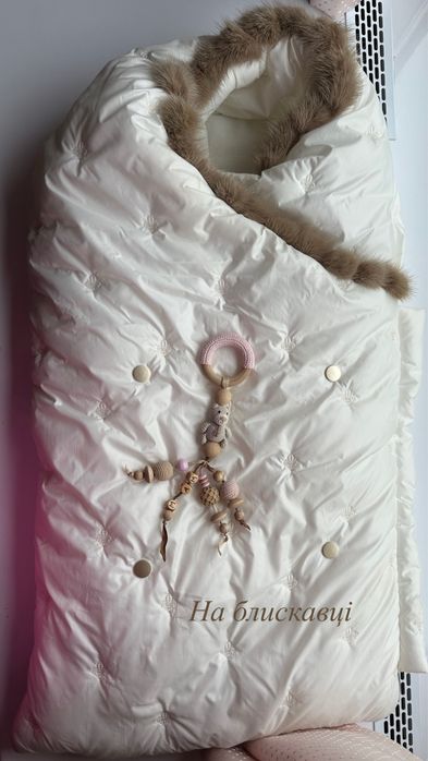 Зимовий Конверт в люльку для новонародженого