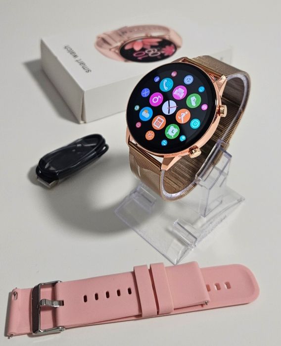 Smartwatch złoty damski