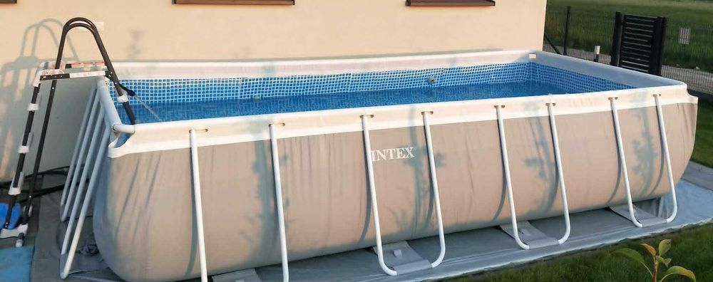 Basen prostokątny stelażowy 488x244x107 INTEX