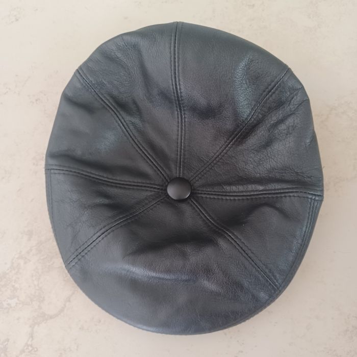Kaszkiet ze skóry naturalnej XL/59 cm