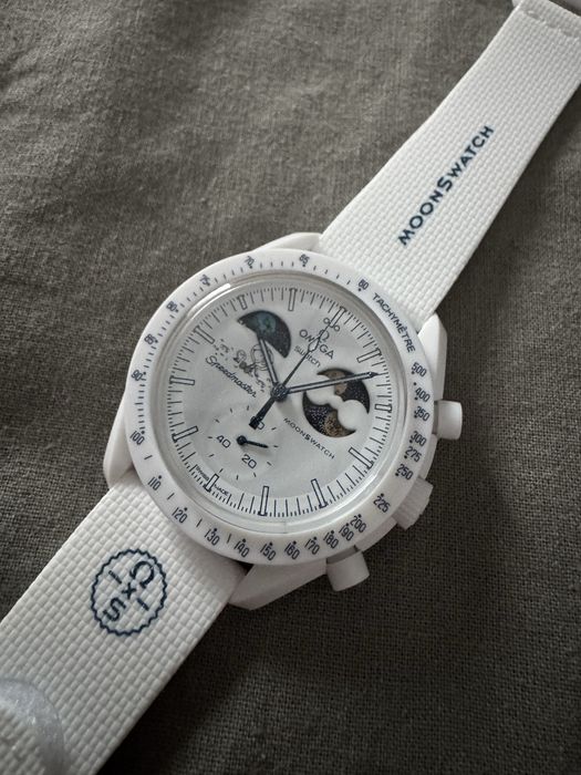 Zegarek Swatch x Omega Moonswatch Earthphase Moonshine Gold “Cold Moon”