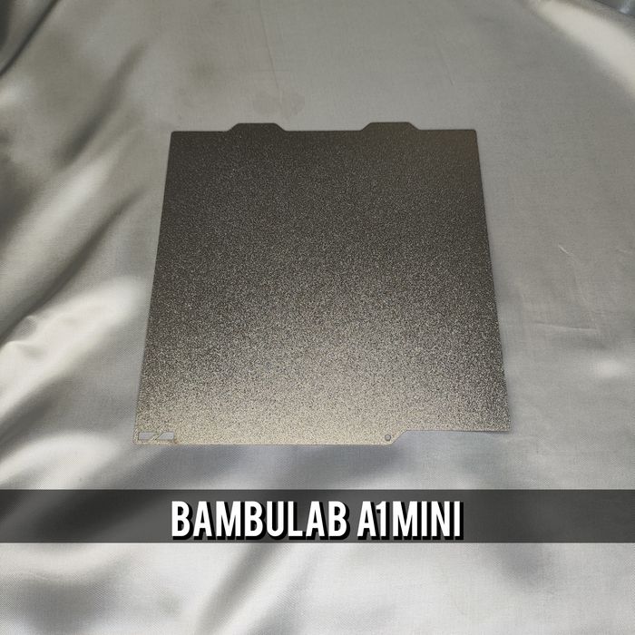 Двусторонняя PEI пластина для Bambu Lab A1 mini (180x180 мм) печатный стол для Бамбулаб А1 мини ПЭИ пластина Kingroon KP3S 
Описание т