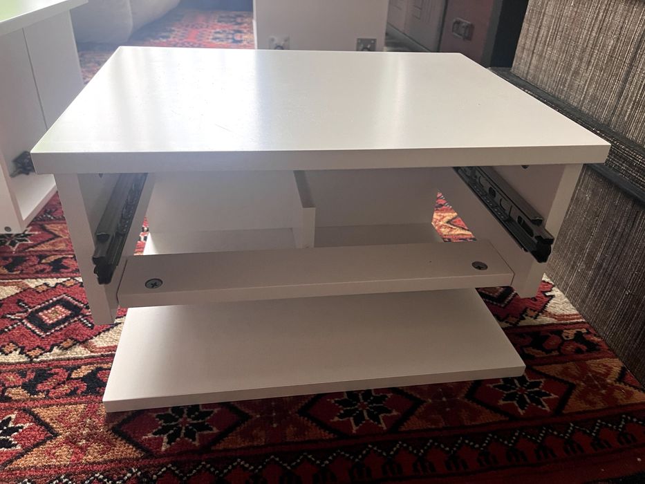 Mesa de cabeceira branca Sklum, flutuante/suspensa