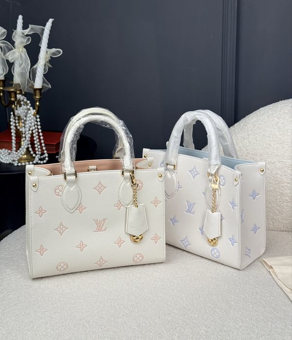 Сумка Louis Vuitton Onthego PM Monogram  Empreinte Beige