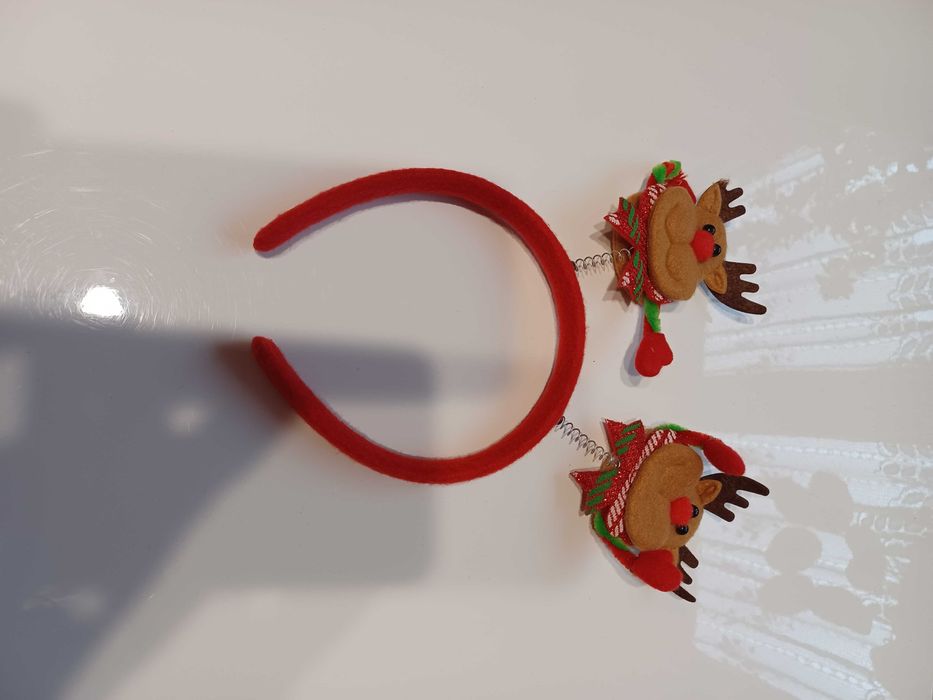 opaska świąteczna renifer nowa śmieszna na christmas party wigilię