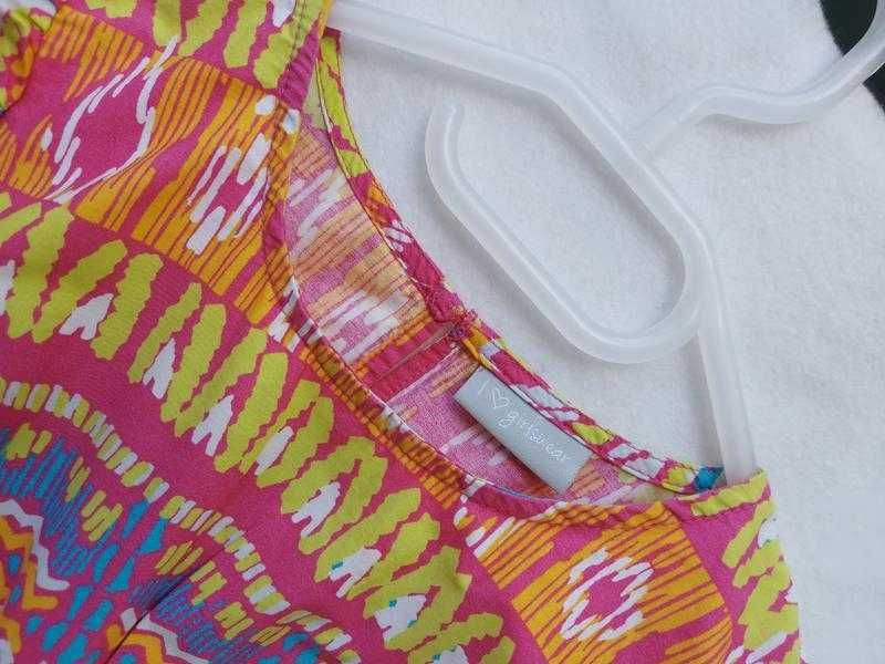 Дитяча різнокольорова сукня з вирізами на талії matalan
