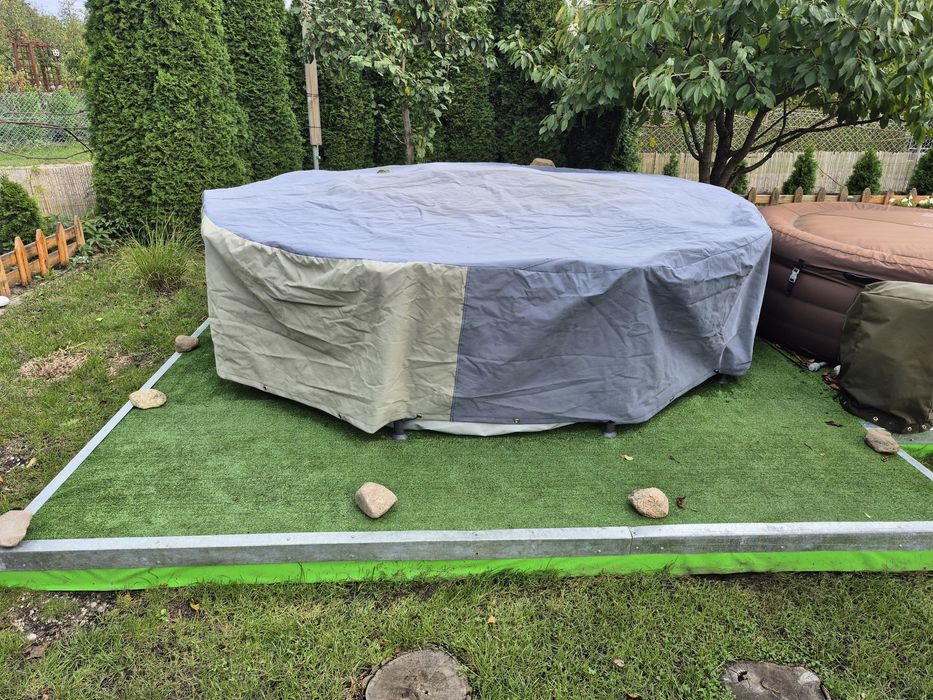 Basen z pompą, podest,pokrowiec szyty na wymiar 3x3