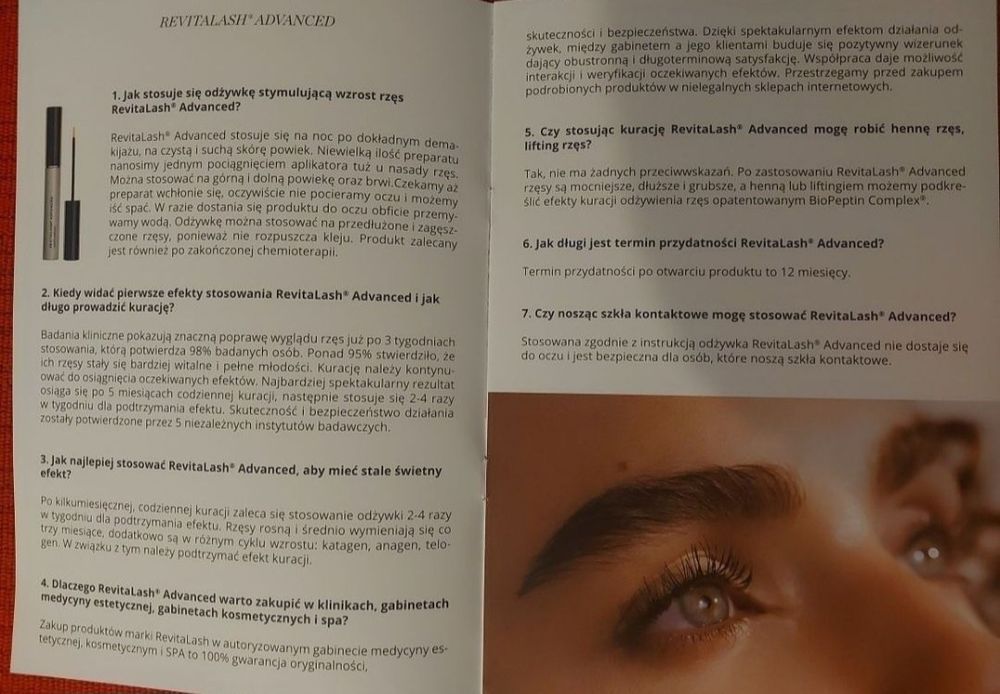 Odżywka do rzęs Revitalash 2 ml orginał z hologramem