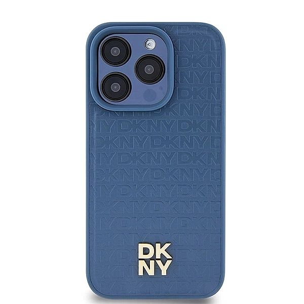 Etui DKNY Leather Monogram Pattern Metal Logo MagSafe na iPhone 15 Pro