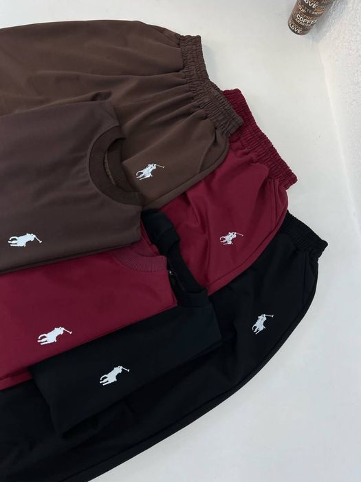 Жіночий комплект Polo; футболка + штани, костюм поло, весна/літо