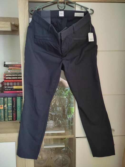 Штани брюки GAP скінні сині середня посадка розмір L