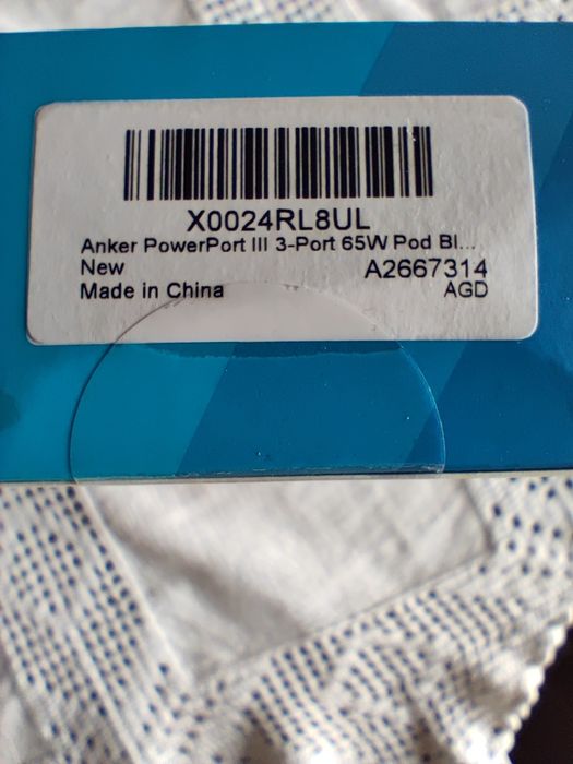 Carregador Anker Nano II de 65 W (Novo)
