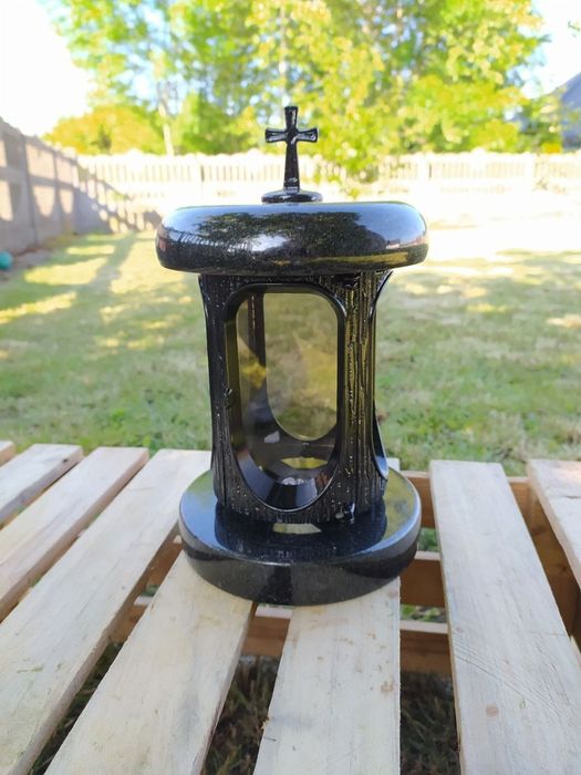 Lampion granitowy (czarny)