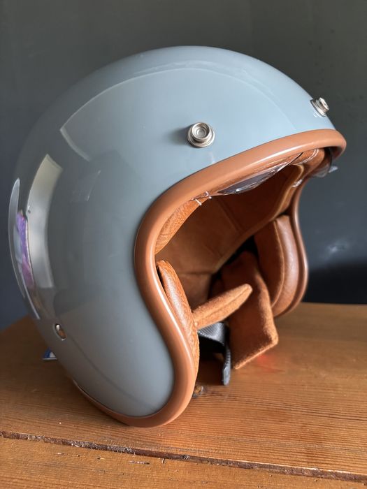 Retro kask xl szary skuter motorower motor