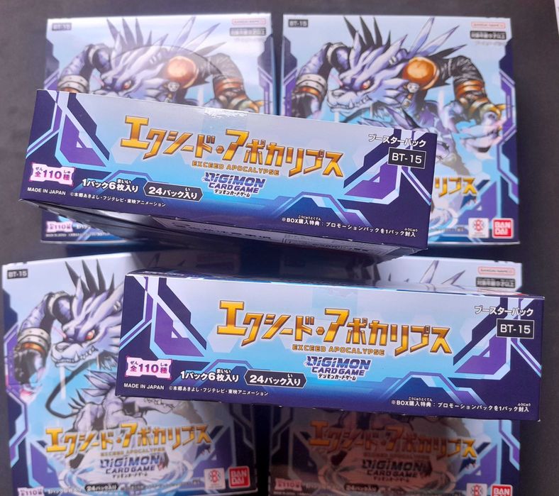DIGIMON- Booster Box Exceed Apocalypse (BT15) Japonês