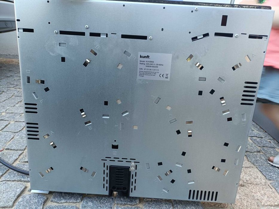 Placa vitrocerâmica kunft peças
