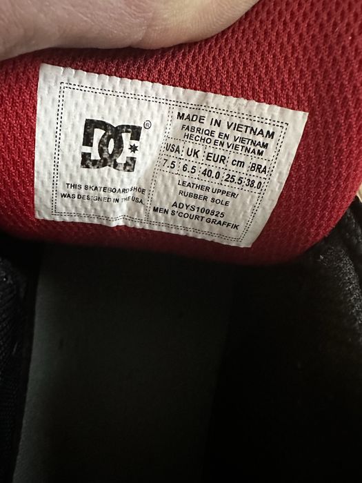 Кросівки DC х Slayer Court Graffik Black Red 25.5