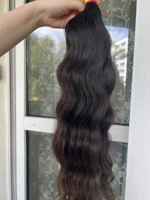 Wlosy dziewicze falowane  55 cm