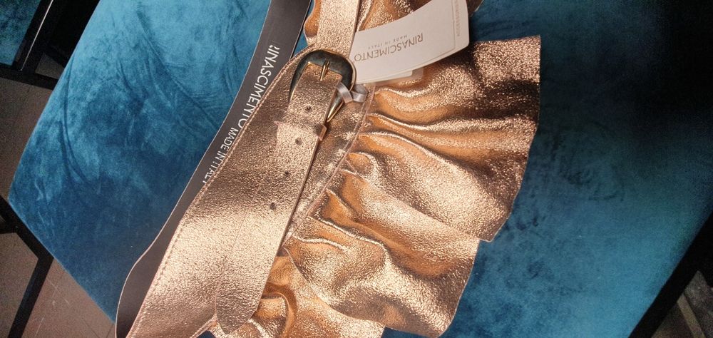 Pasek różowe złoto złoty Made in Italy Włoski