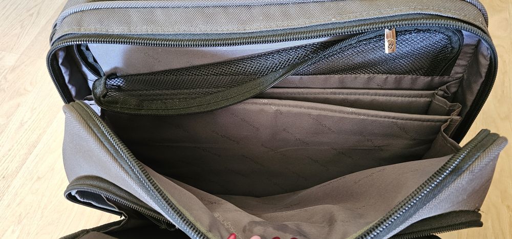 Сумка-чемодан на колесах Samsonite / Кейс-пілот для ноутбука та речей