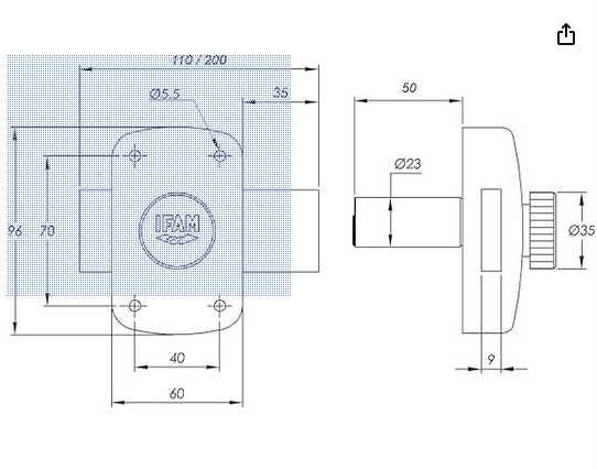 Fechadura IFAM B5/50 (NOVA)