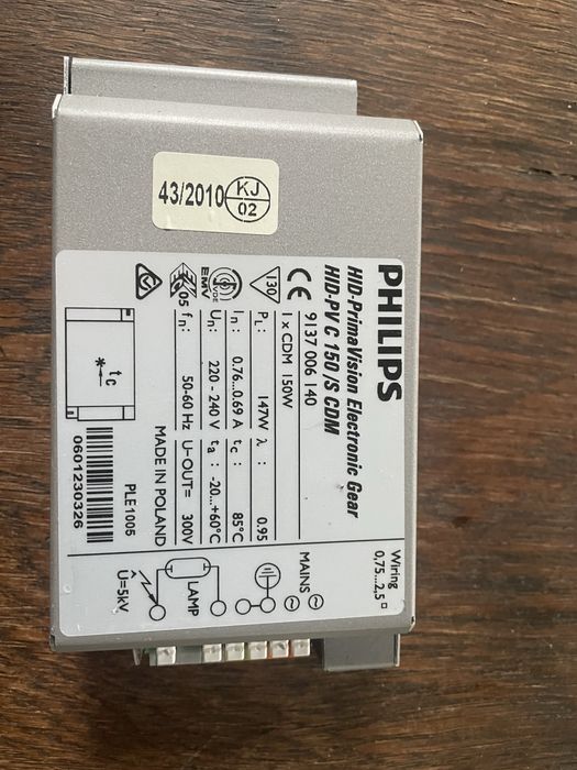 zapłonnik starter lamp metalohalogenowych 150w
