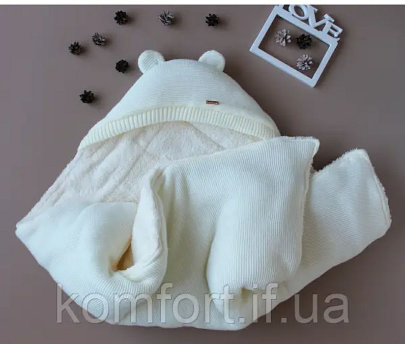 Конверт для новонародженого "Молочний мiшутка"