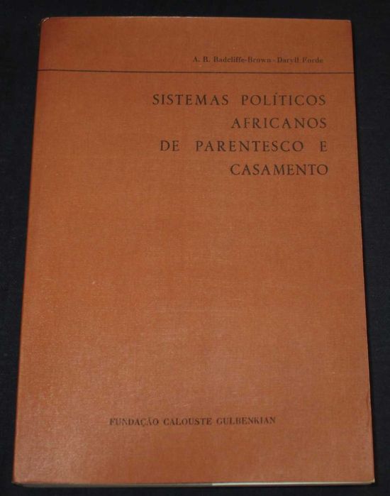 Livro Sistemas Políticos Africanos de Parentesco e Casamento