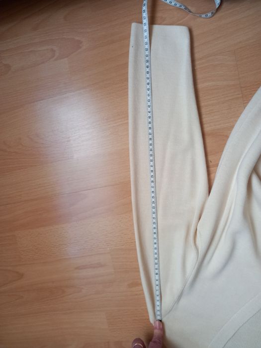 Garsonka spódnica komplet 40 42 L XL ecree wanilowa kaszmir wełnaAkryl