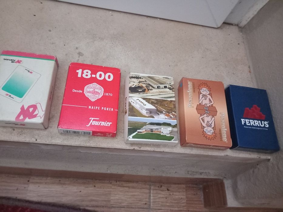 Colecção de cartas naipe poker