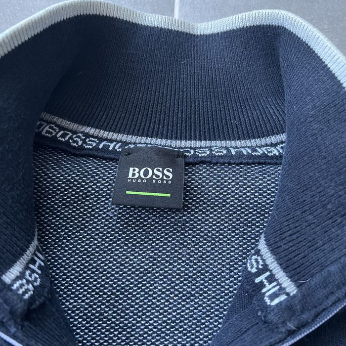 Темно-синій светр Hugo BOSS Ever Quarter Zip Jumper зі 1/4 розмір XL