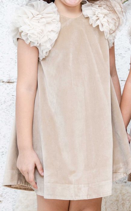 Vestido Cerimonia Mayoral Beje 6/7anos