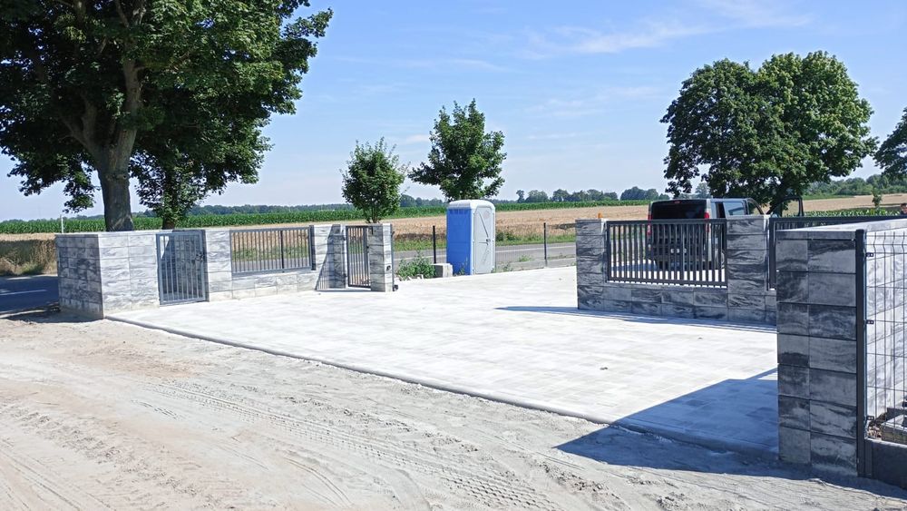 Układanie kostki brukowej. Ogrodzenia. Usługi brukarskie