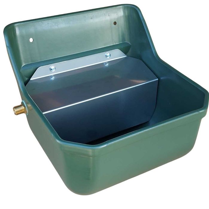 Poidło dla bydła i koni z zaworem pływakowym, 7 l/min, zielone