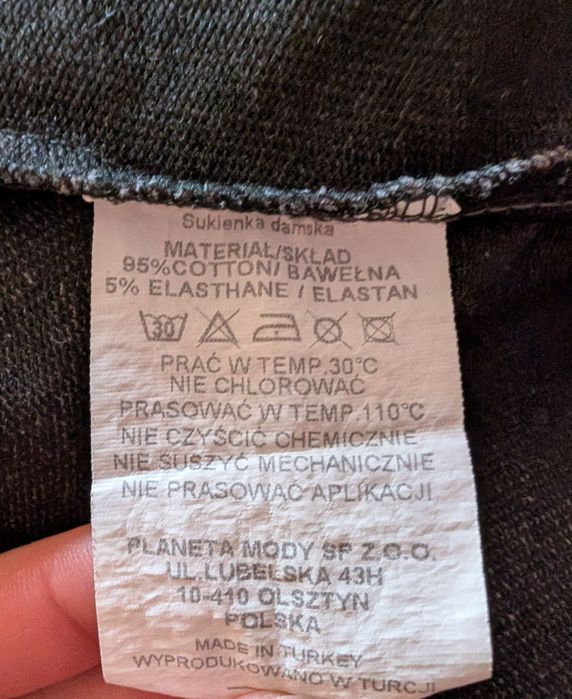 Szara sukienka z kapturem Euphory roz. S