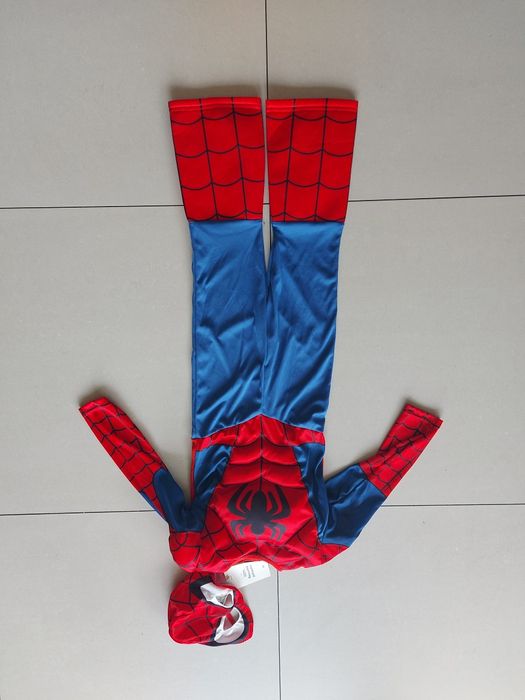 Strój, kostium Spiderman Marvel H&M w rozmiarze 110-116